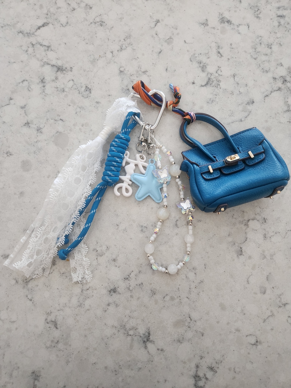 Blue Mini Bag Keychain
